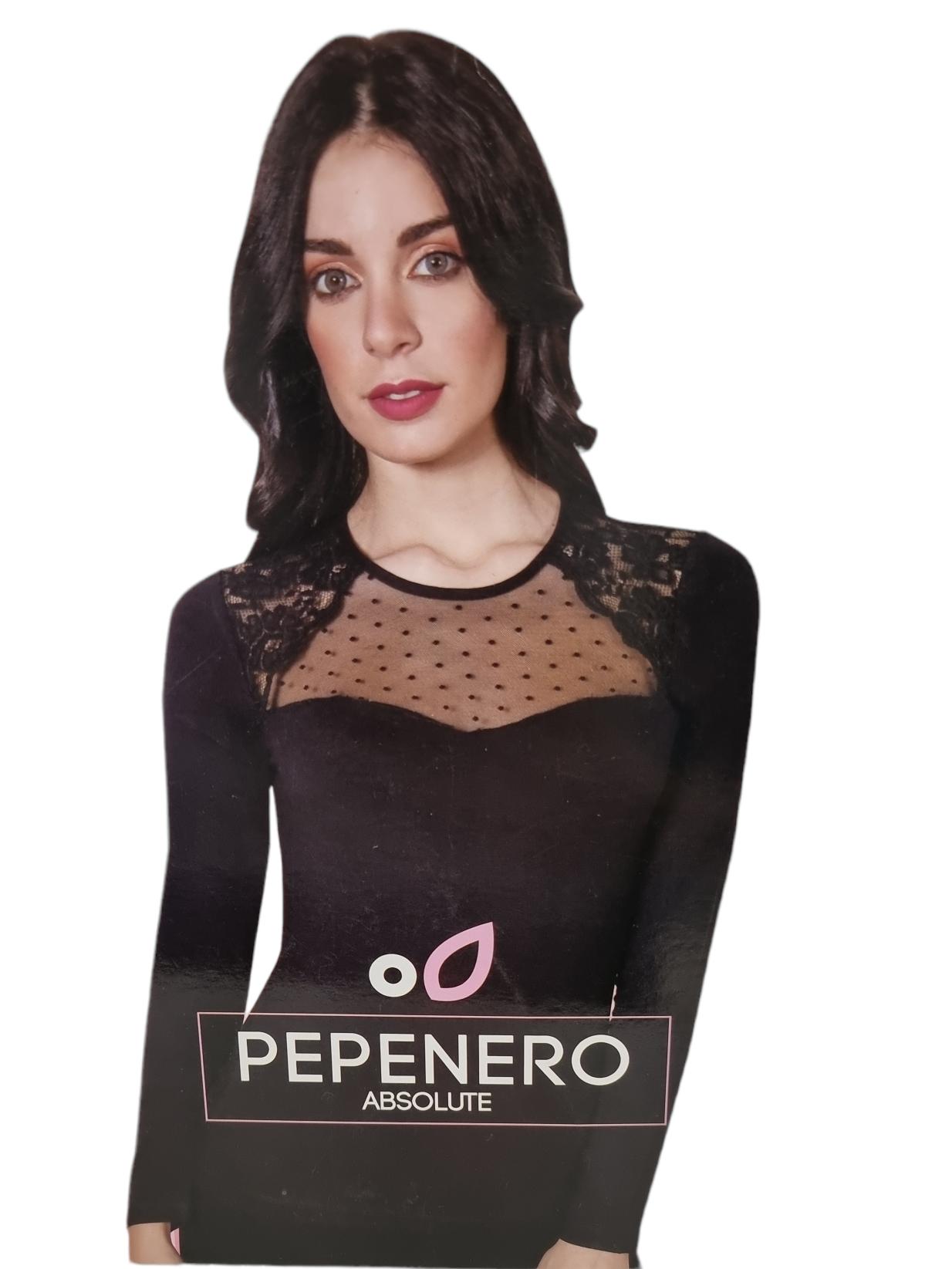 Maglia Pepe Nero donna con pizzo