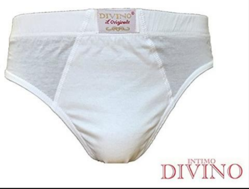 divino slip classico uomo jersey bianco