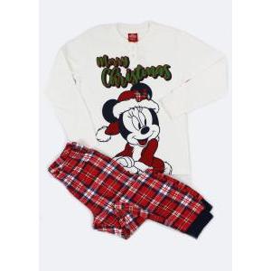 Pigiama natalizio da bambina in cotone interlock mickey mouse