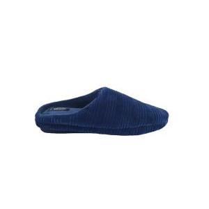 Pantofole donna  rigate blu