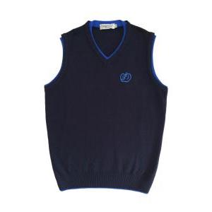 Gilet uomo in maglia  m blu vintage