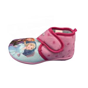 Pantofole frozen bambina lacci a strappo suola in gomma rosa