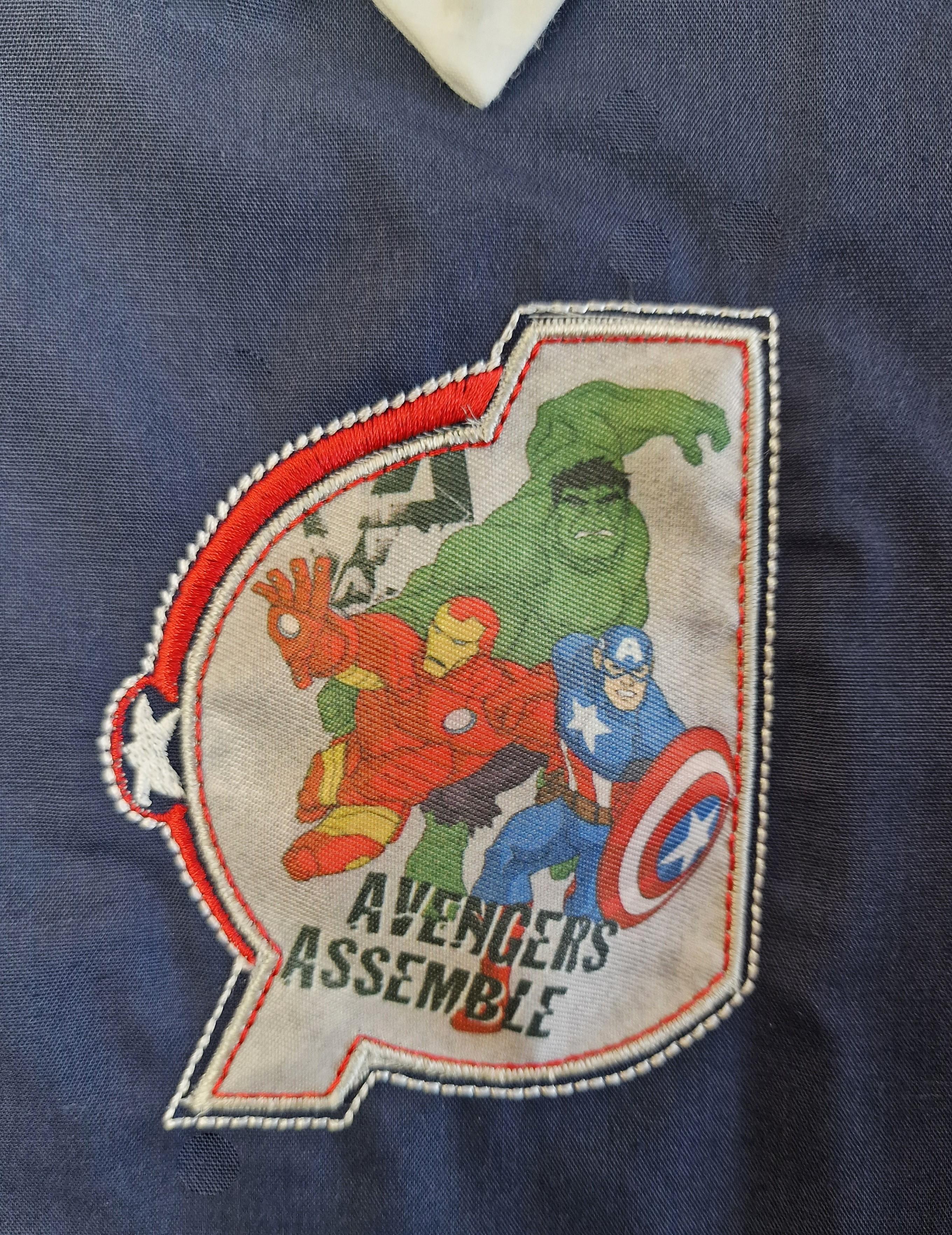 Grembiule scuola elementare bambino blu Avengers