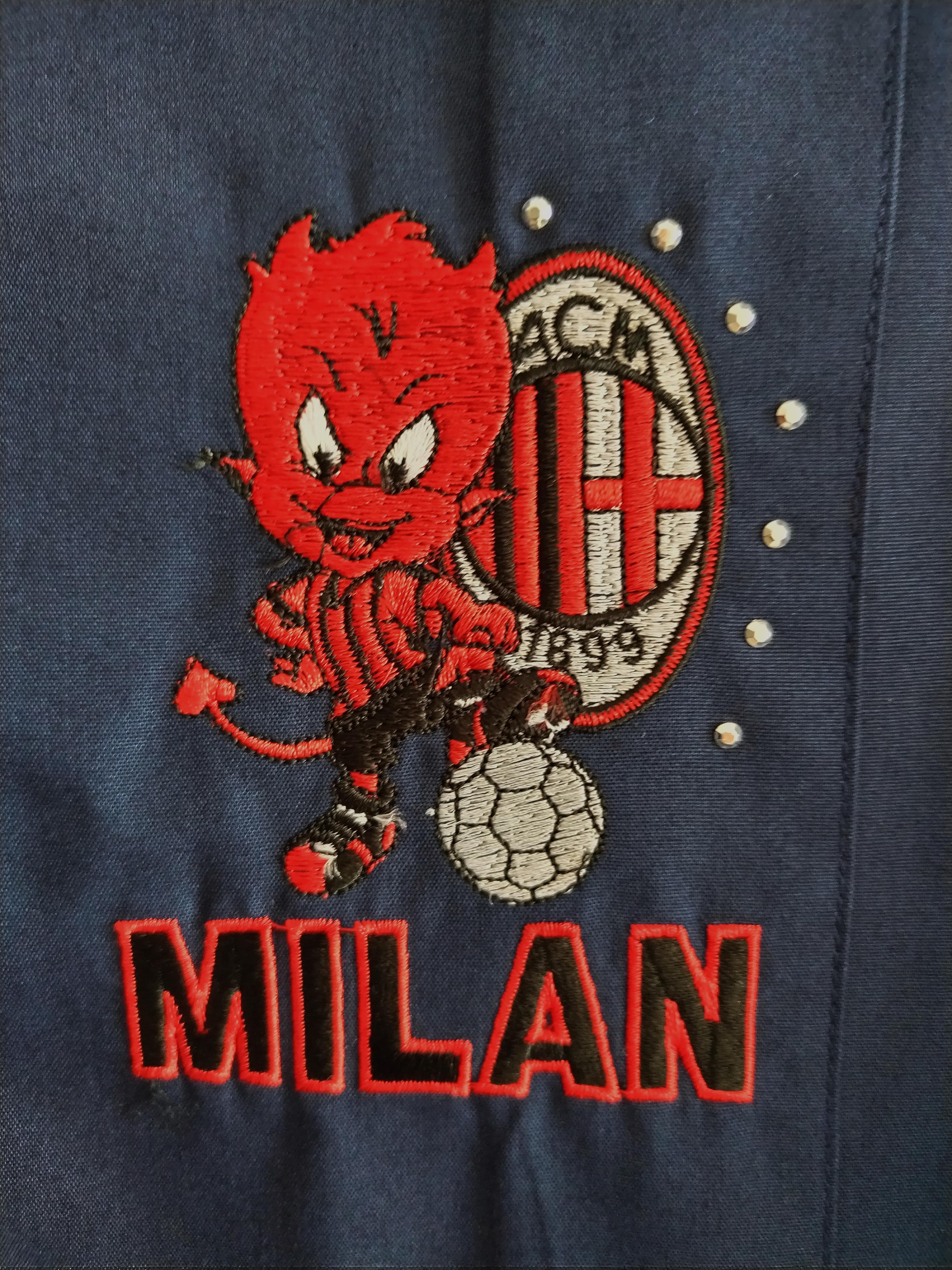 Grembiule scuola bambino Siggi compatibile con Milan Ufficiale Blu