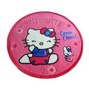 Tappeto scendiletto rotondo da bambina hello kitty