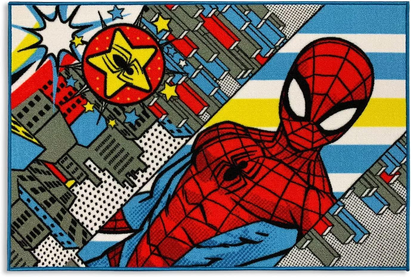 Tappeto scendiletto da bambino Spiderman Marvel 80x120cm