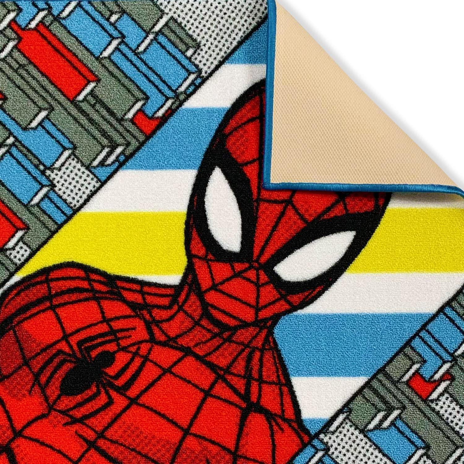 Tappeto scendiletto da bambino Spiderman Marvel 80x120cm