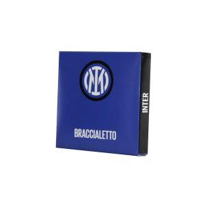 Bracciale fc inter in silicone con piastrina logo in metallo