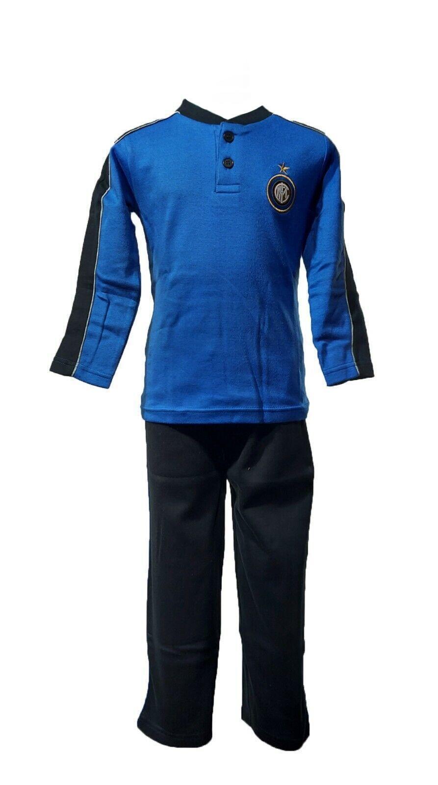 Pigiama FC Inter nero azzurro bambino ragazzo