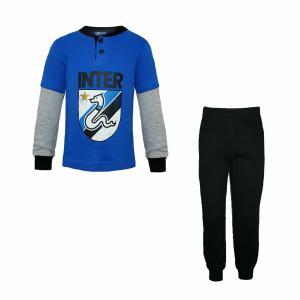 Pigiama fc inter bambino ragazzo homewear blu