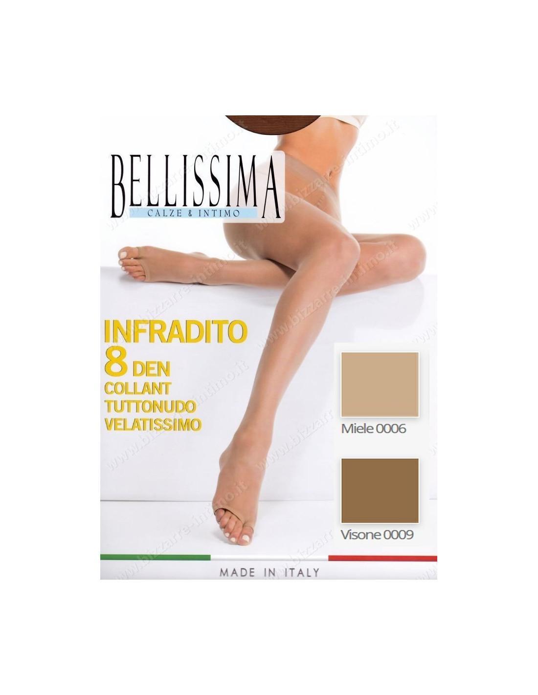 bellissima collant infradito 8 den miele