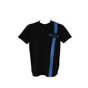 T-shirt fc inter uomo nero con logo sul retro