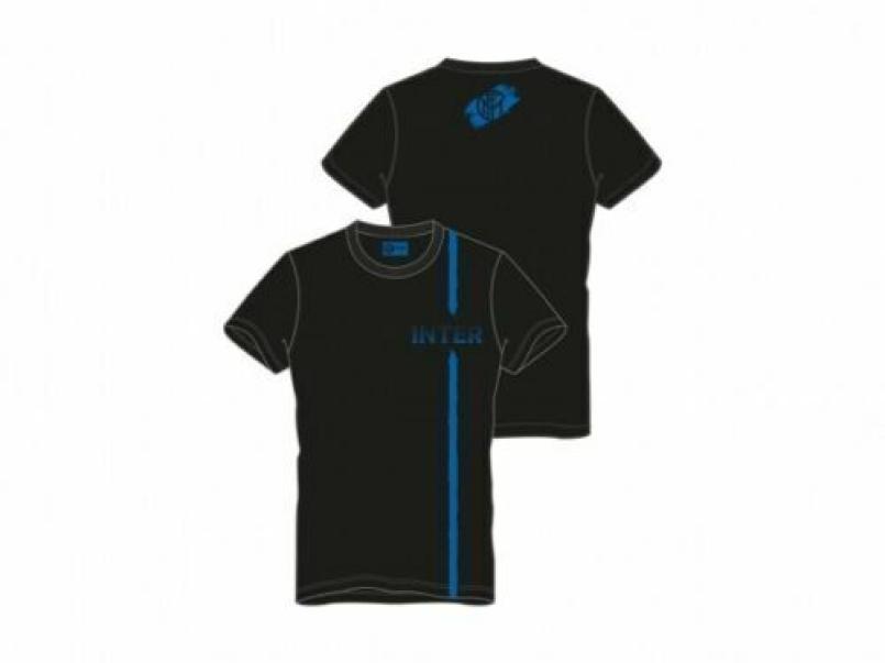 T-shirt FC Inter uomo nero con logo sul retro