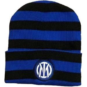 Zuccotto adulto inter righe blu nero con logo