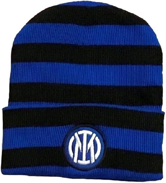 Zuccotto adulto Inter righe blu nero con logo