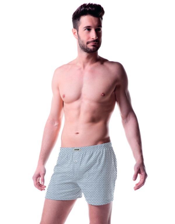 intimy boxer uomo jersey con bottone  fondo bianco bianco