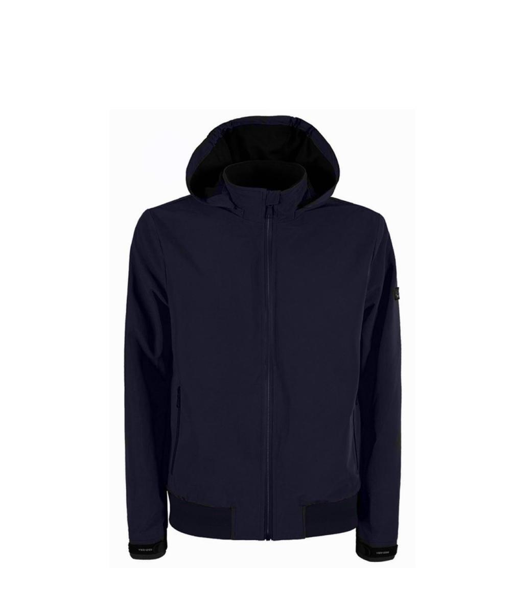 Giubbino uomo softshell Yes Zee con cappuccio Blu