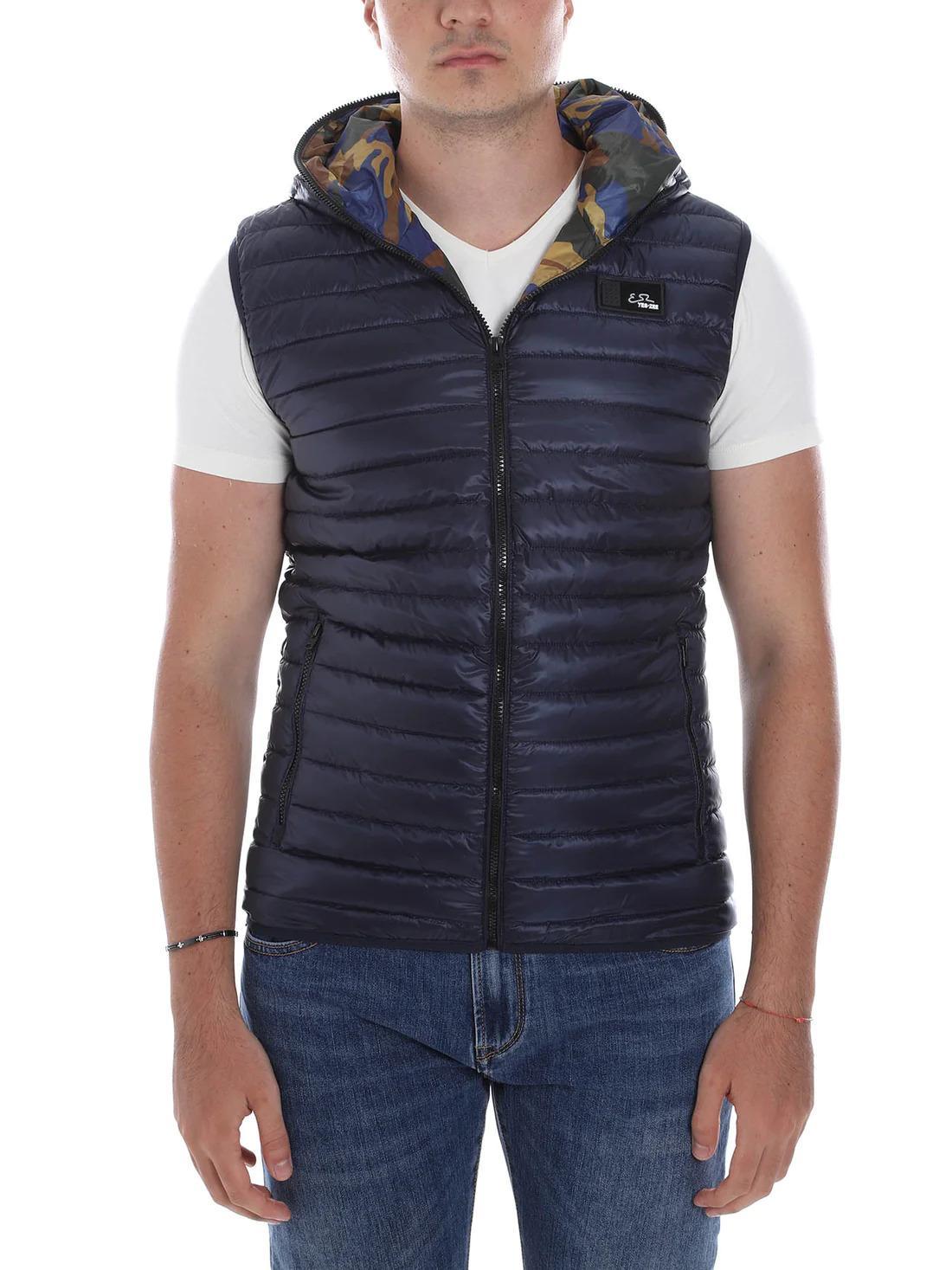 Gilet Yes Zee smanicato blu