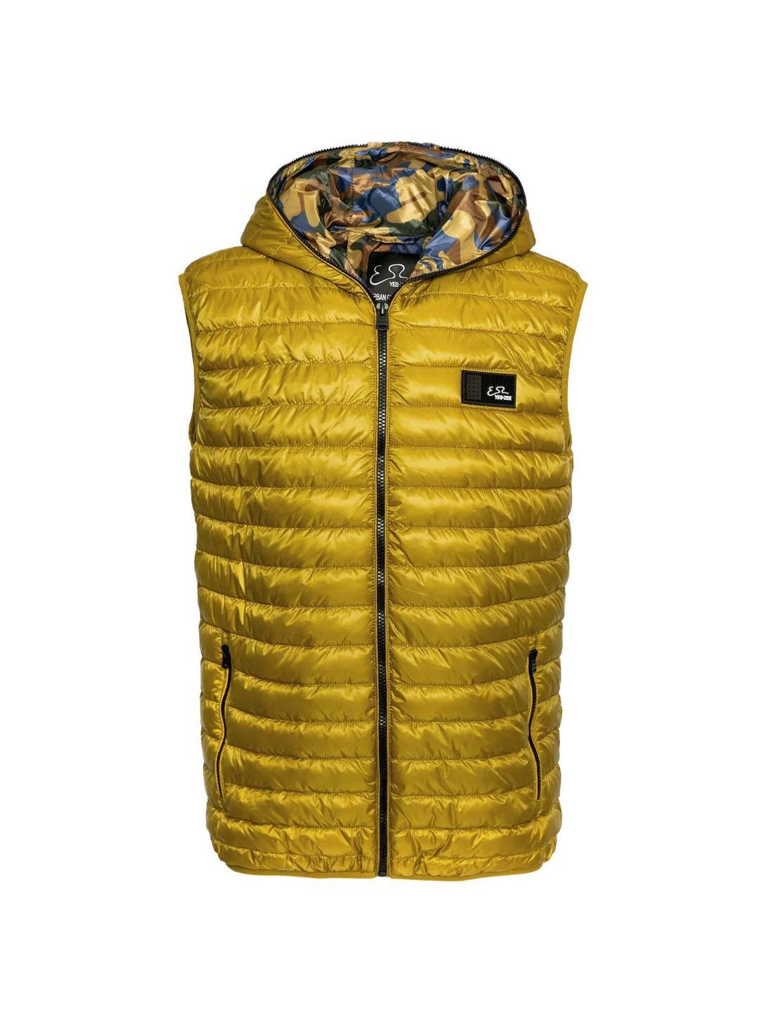 Gilet Yes Zee smanicato oro