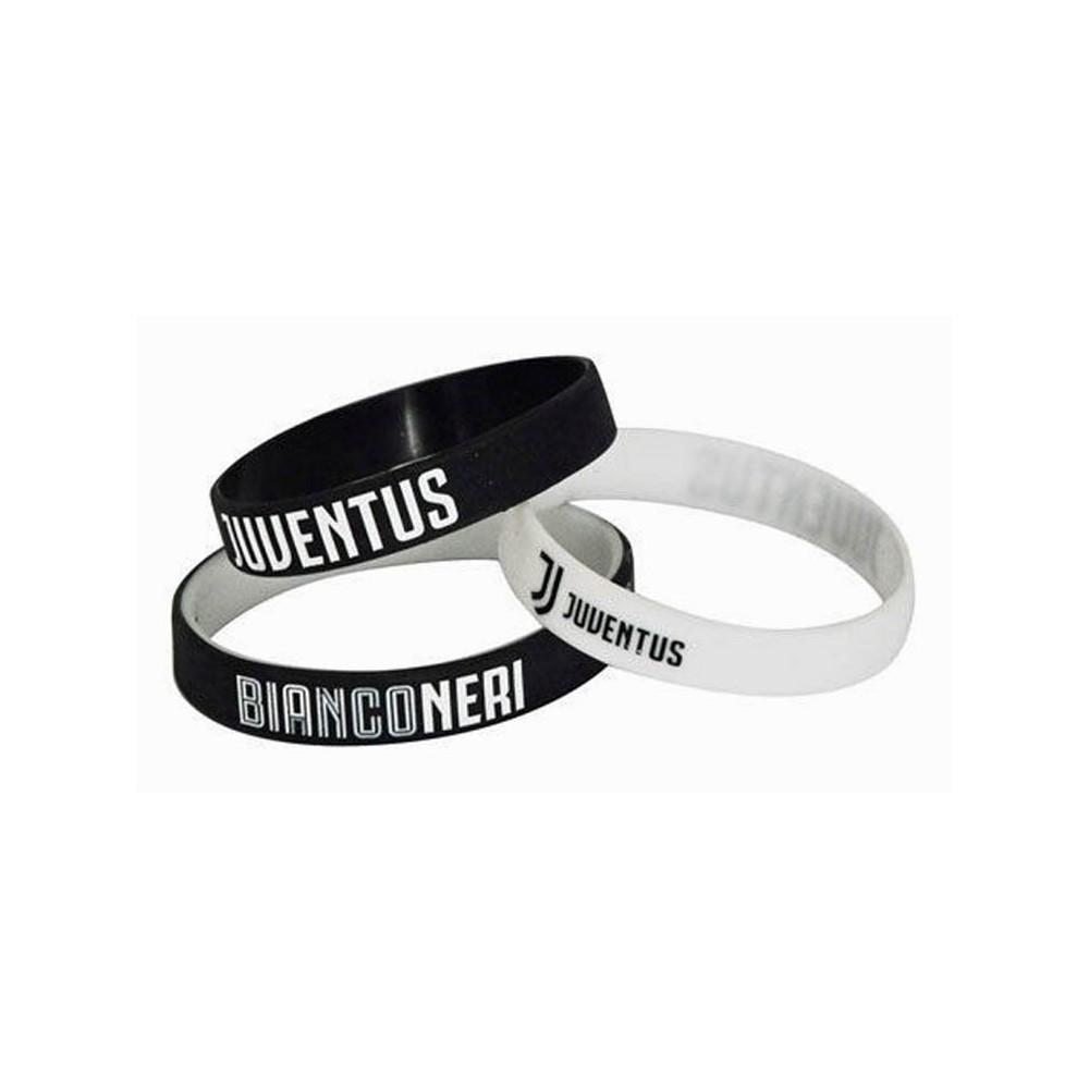 Tris bracciali FC Juventus in silicone da adulto