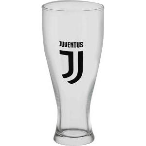 Boccale birra fc juventus in vetro