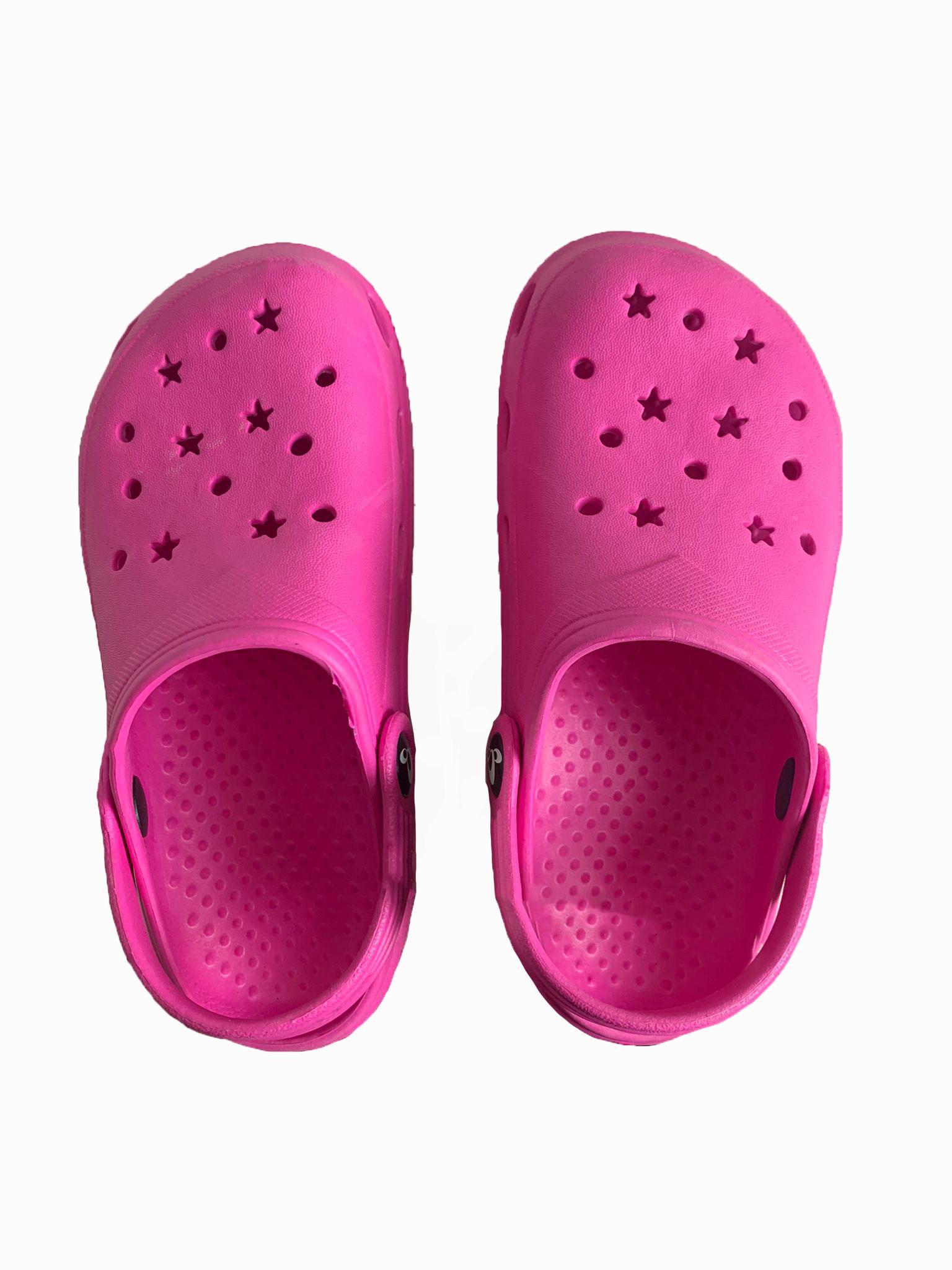 Ciabatte bambina fucsia modello crocs