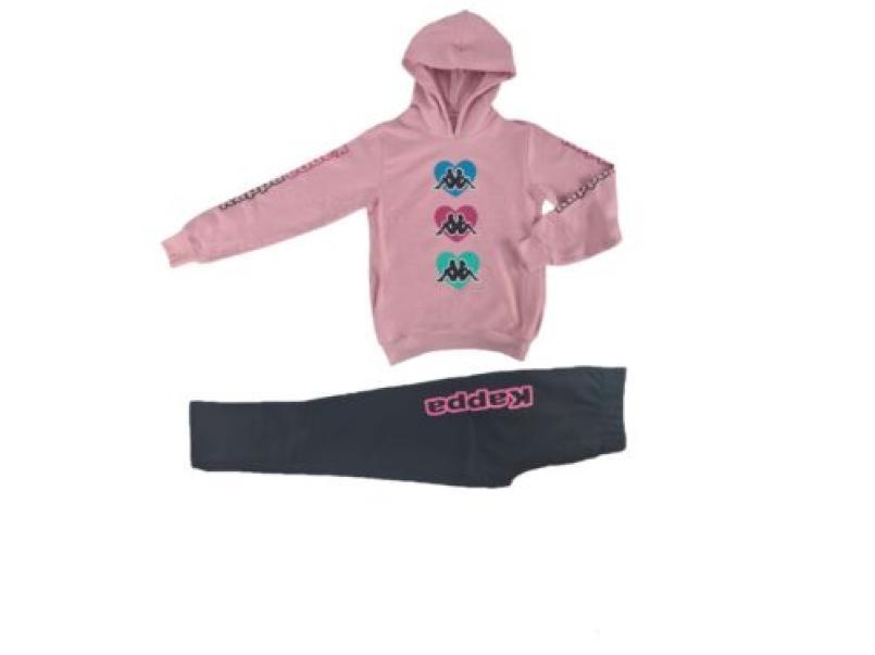 Tuta Robe di Kappa da bambina garzata rosa