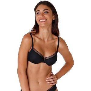 Reggiseno my daily comfort  ferretto microfibra nero coppa c