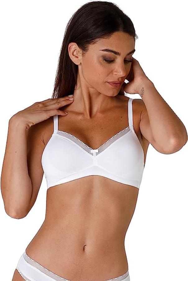 Reggiseno my daily comfort Lovable ferretto microfibra bianco coppa E