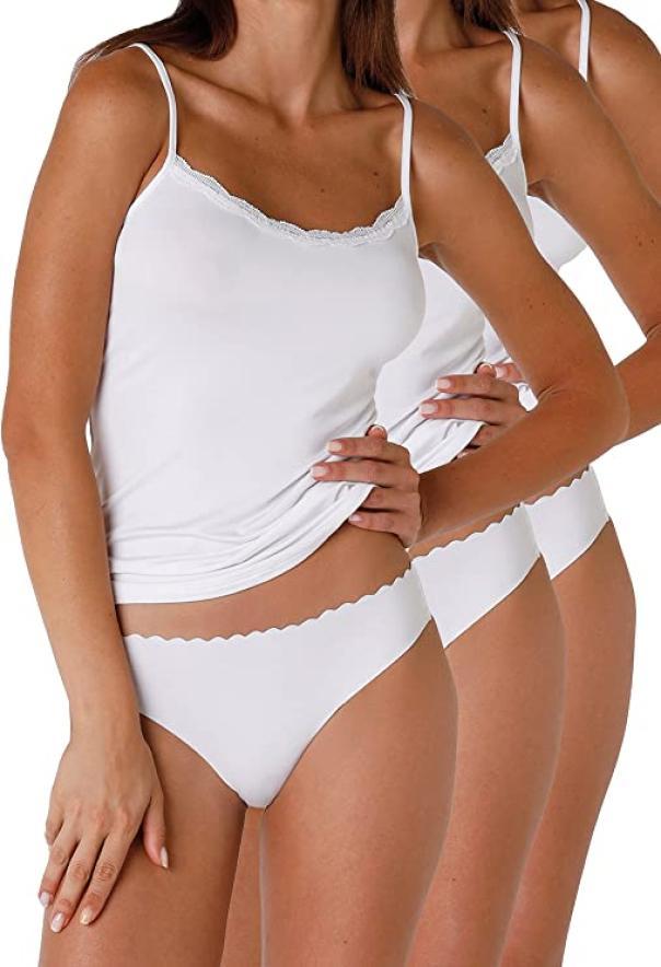 Tris slip Lovable L04NR.invisibile-cotone-senza cuciture-medio-bianco