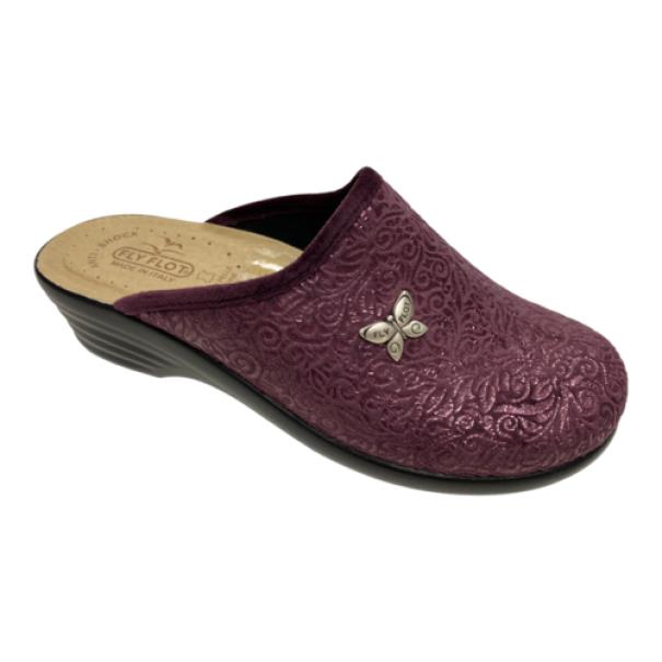 Pantofole Fly Flot L8 P44 6E. Donna, Bordeaux 