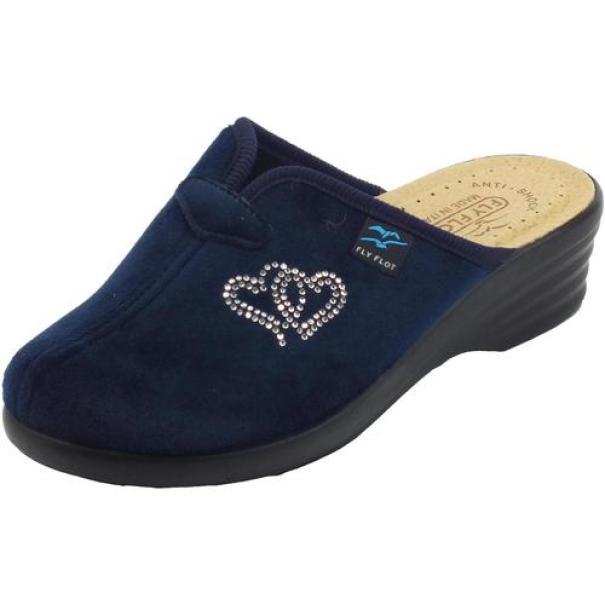 Pantofole da donna invernali Fly Flot blu 