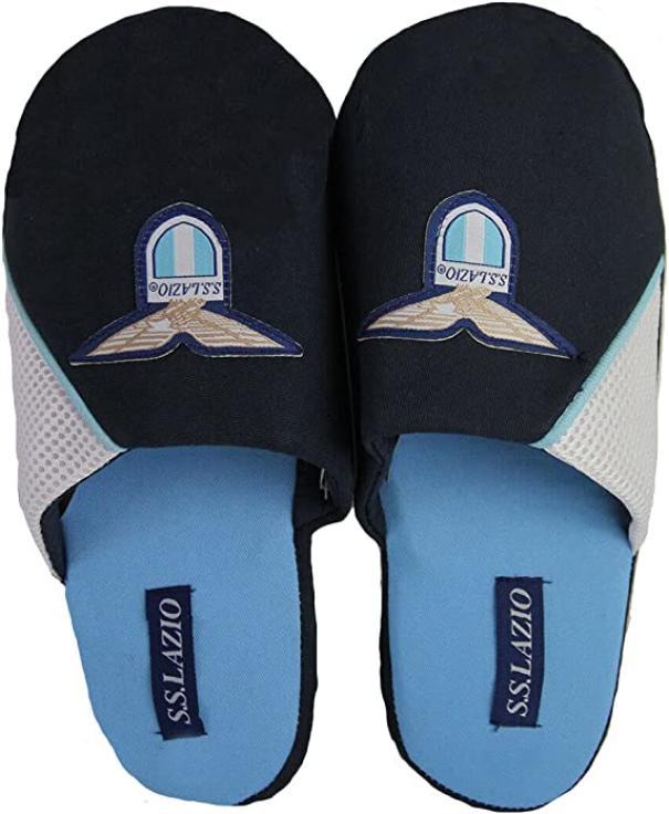 Pantofole compatibili con Lazio uomo blu