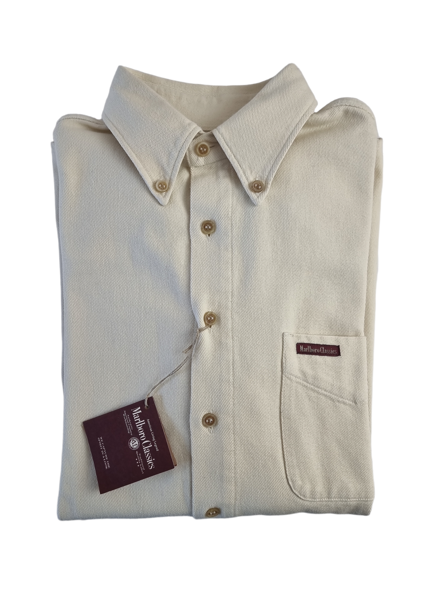 Camicia da uomo in cotone Malboro Classics