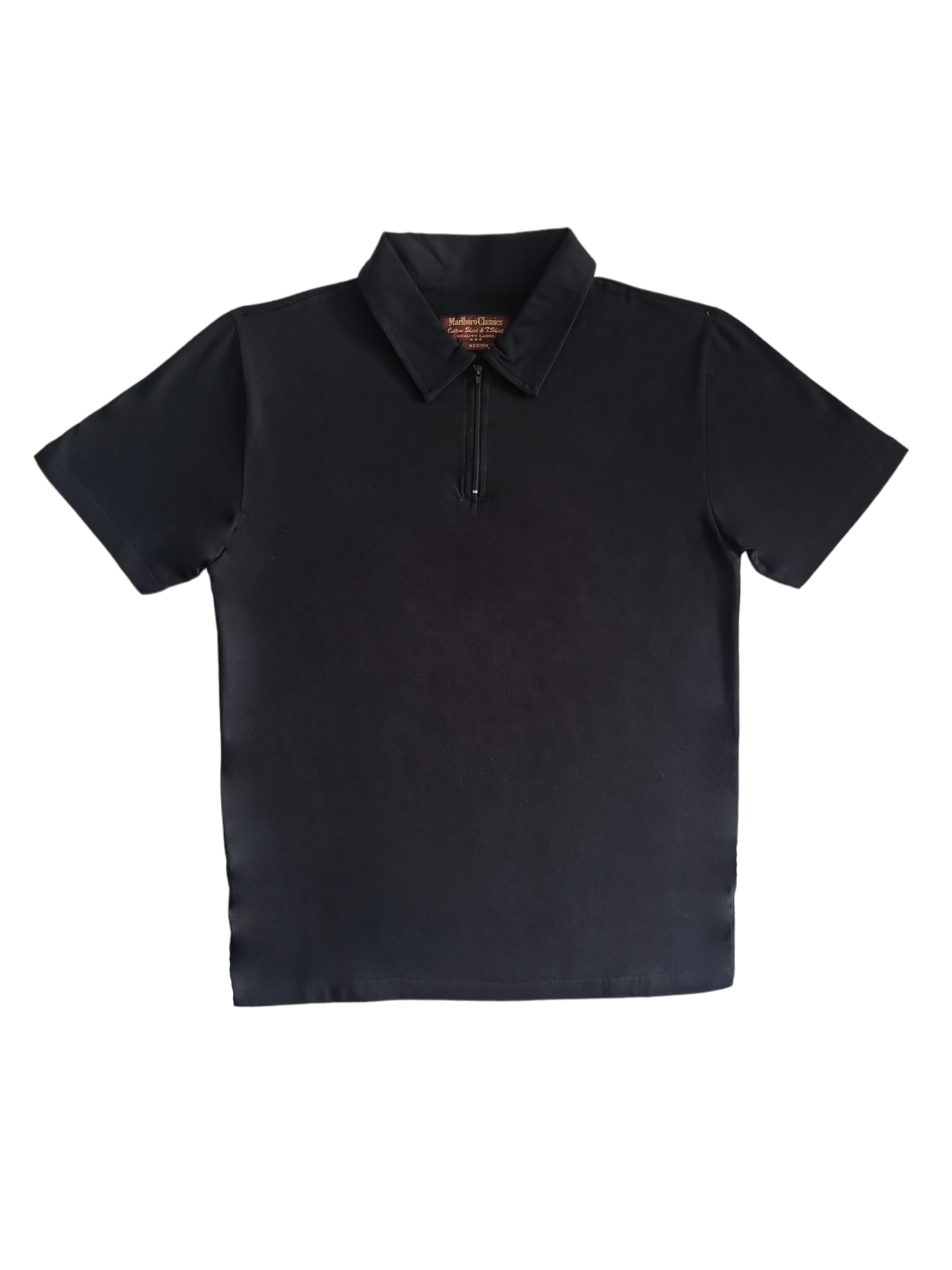 Polo mezza zip Uomo Marlboro Classics Nero