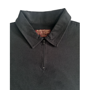 Polo mezza zip uomo  nero