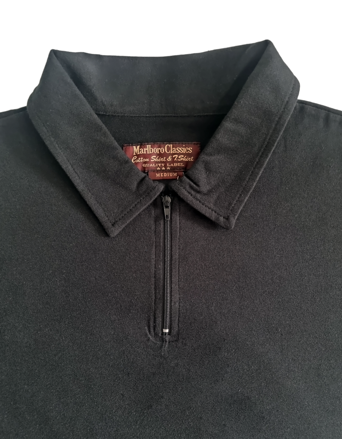 Polo mezza zip Uomo Marlboro Classics Nero