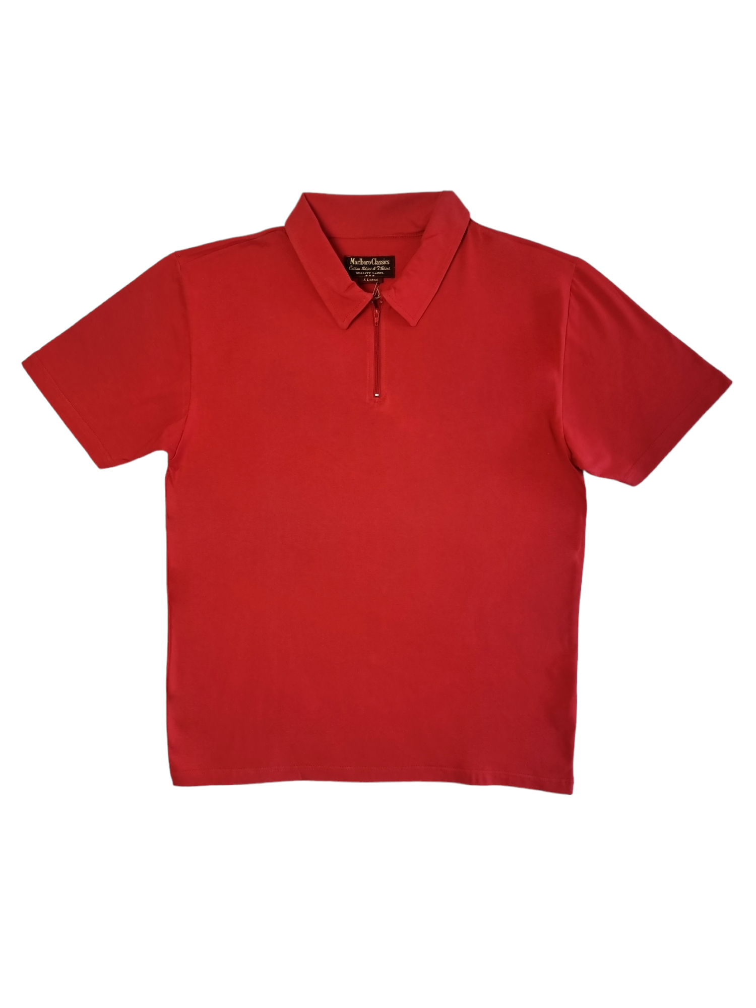 Polo mezza zip Uomo Marlboro Classics rosso