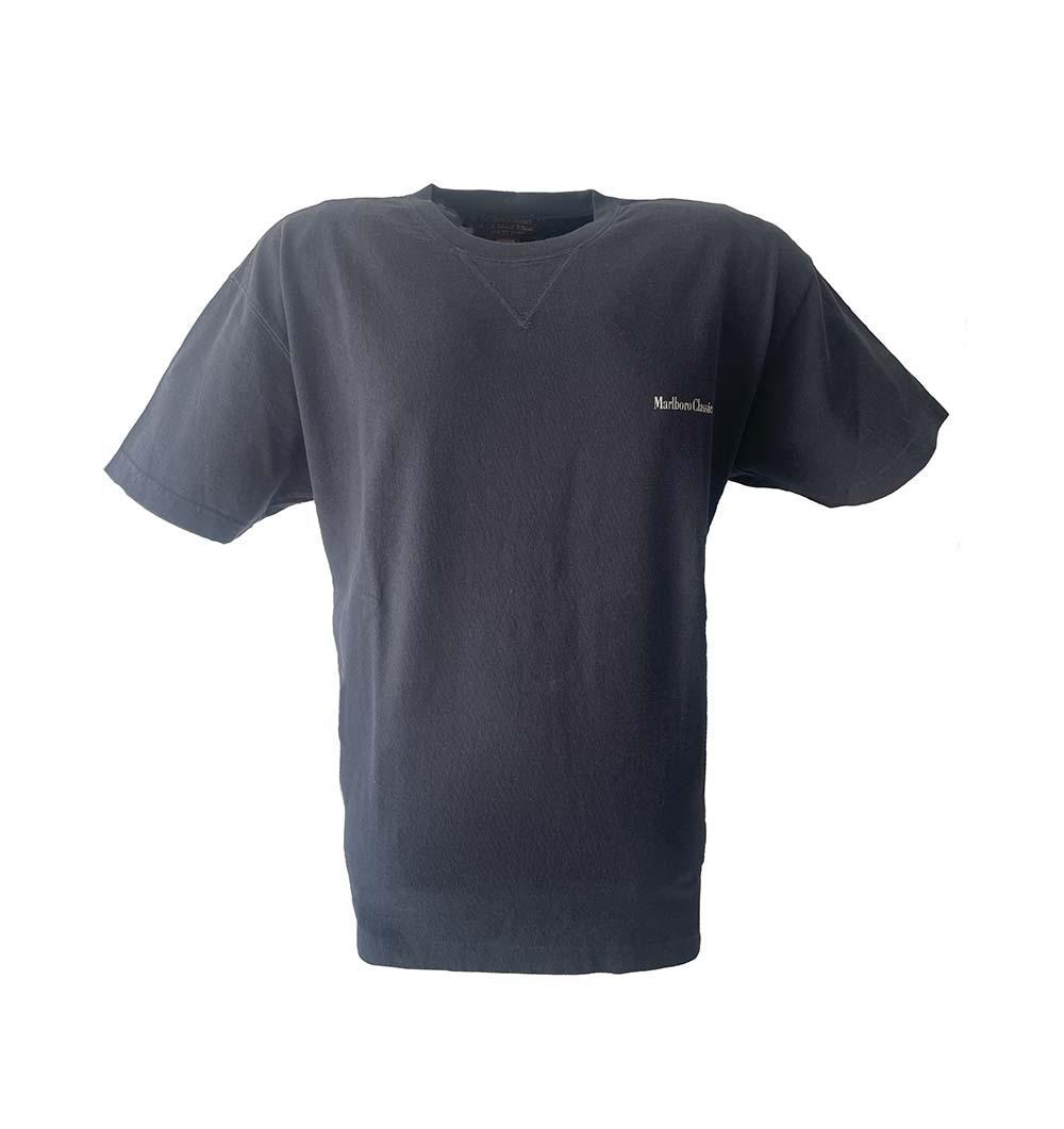 T-shirt Marlboro classics blu cotone pesante