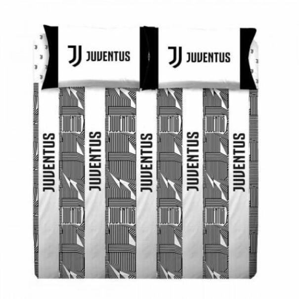 Completo letto di cotone matrimoniale Juventus FC