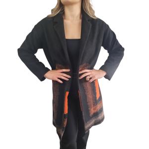 Cappotto donna  in misto lana nero