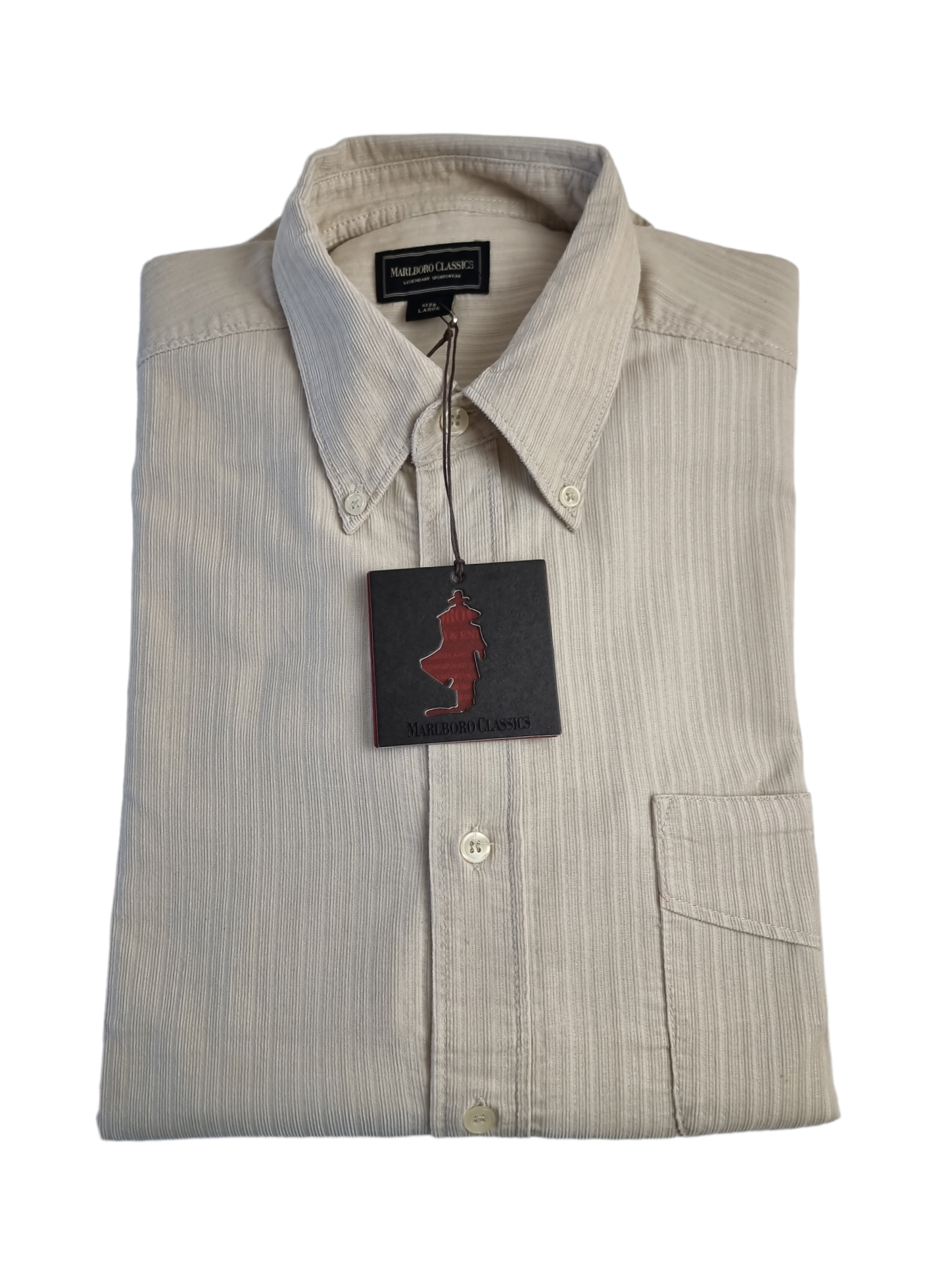 Camicia da uomo in cotone Malboro Classics