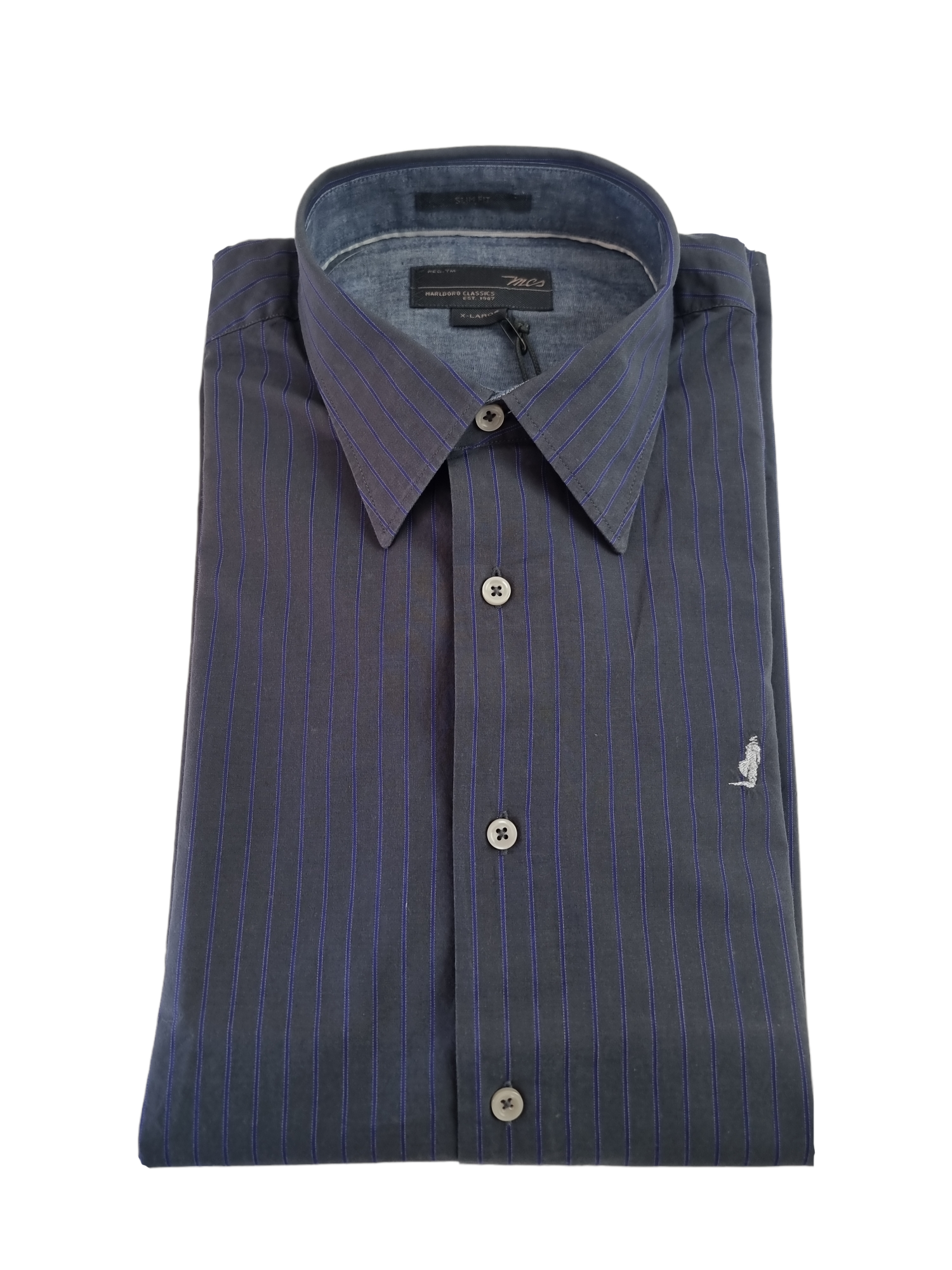 Camicia da uomo in cotone Malboro Classics