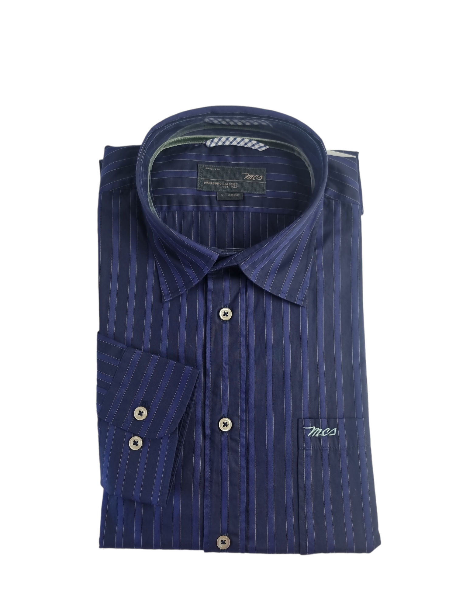 Camicia da uomo in cotone Malboro Classics 