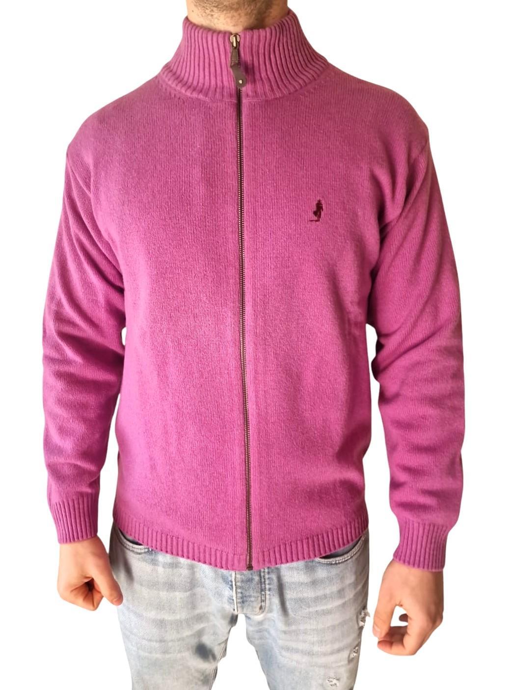 Cardigan uomo misto lana Malboro Classics con zip