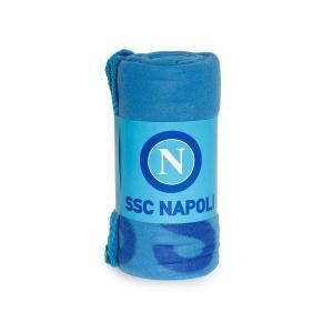 Plaid ssc napoli pile azzurro 130x 160cm