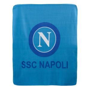 Plaid ssc napoli pile azzurro 130x 160cm