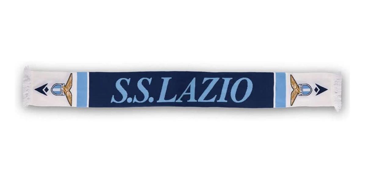 Sciarpa SS Lazio Macron bianco celeste