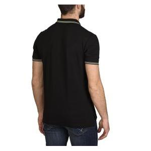 Polo da uomo in cotone  nero