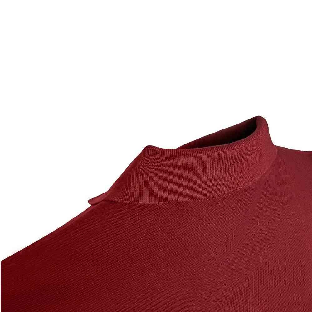 Polo da uomo in cotone Geox bordeaux